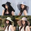 Summer Outdoor Sun Protection Cap With Neck Shield Lightweight Polyester For Women