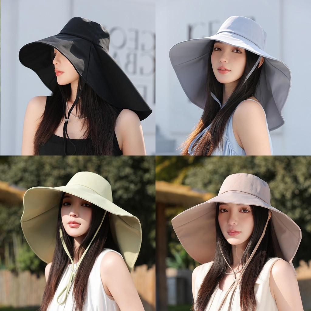 Summer Outdoor Sun Protection Cap With Neck Shield Lightweight Polyester For Women