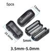 5pcs 3.5/5/7/9/13mm Toroidal Core Ferrite Bead Clip Choke RFI Noise Filter Clip For Power Cord USB Antenna HDMI Audio Cable