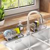Japanese Style 304 Stainless Steel Kitchen Countertop Rack for Sponges, Soap, and Cloths
