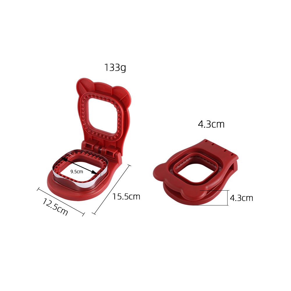 Stainless Steel Sandwich Cutting Square DTY Baking Tool with Hand Guard Household Toast Bread Mold