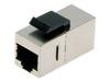 Digitus CAT 5e Modular Coupler, Shielded RJ45 To RJ45, for Panel Connection