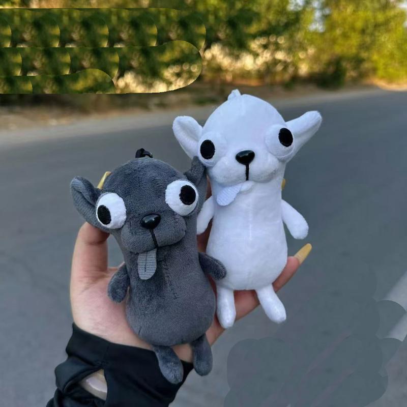 11Pcs Chinese Crested Dog Chihuahua Dog Plush Toys Chihuahua Stuffed Animals Pendant Weird Cute Funny Doll Gift