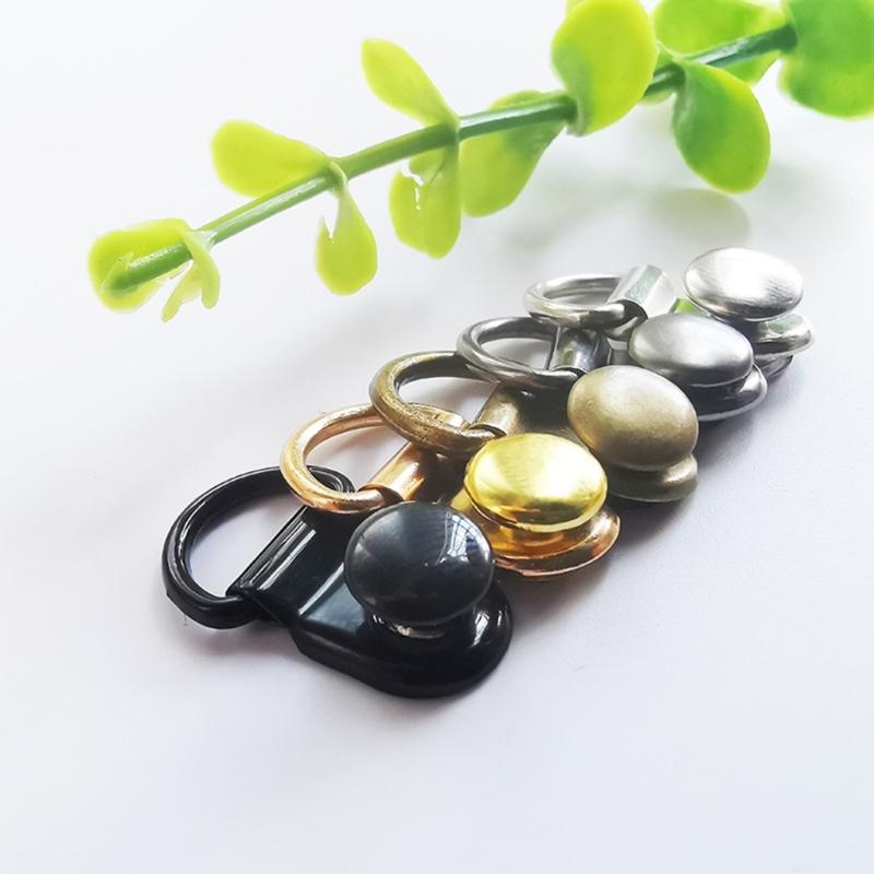 Multipurpose D Rings Eyelet Rivet Clasps Rustproof Metal Carabiner Easy Disassemble D Rings Mountaineering Buckle