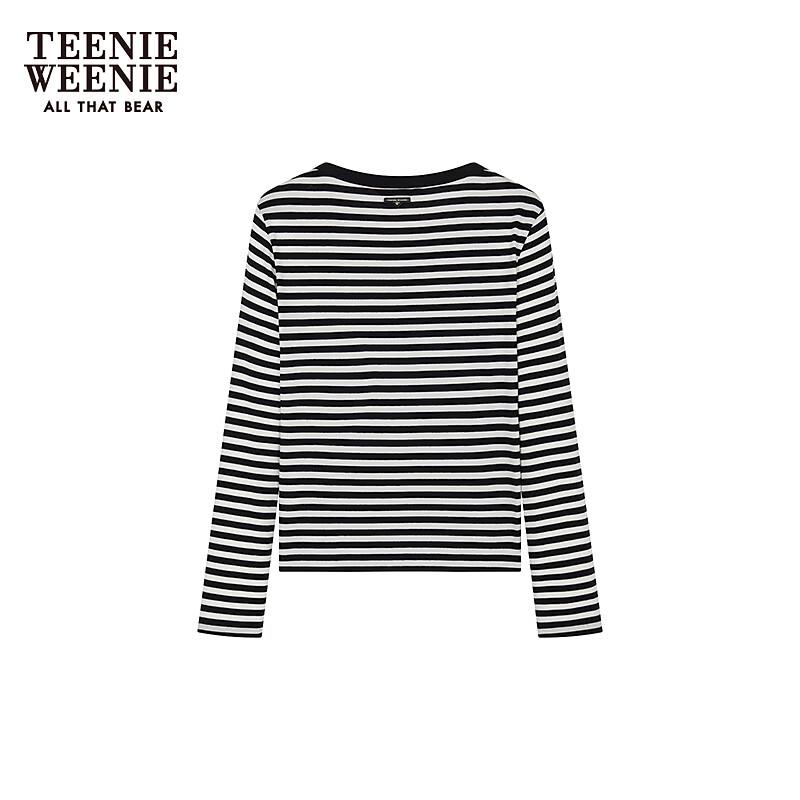 Teenie Weenie Women's Bear Graphic Henley T-shirt