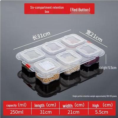Multi-Compartment Food Sample Storage Box