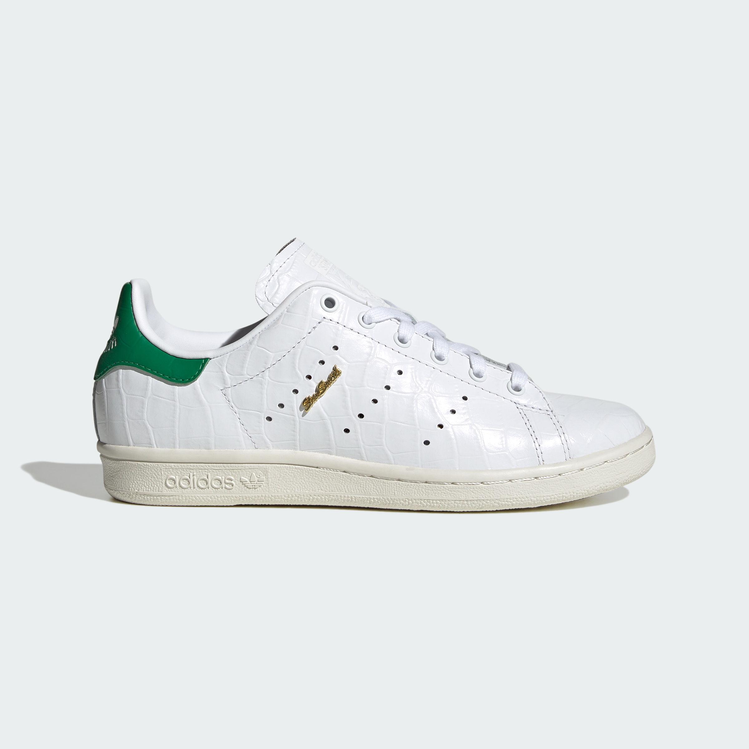 Adidas Originals Stan Smith 80s Skateboard Shoes Women s White/Green 35.5