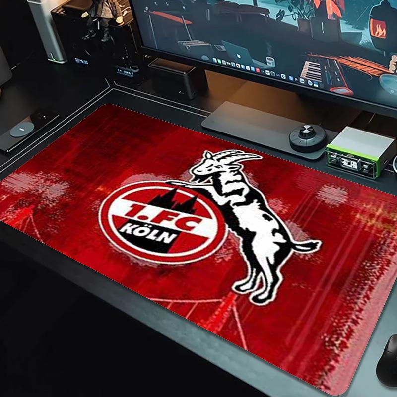 1.FC KoIn Color Mouse Pad Large Gaming Table Cushion Non-slip Laptop Tablet Big Mousepad XXL Mat Mini PC Playmat With Lock edge