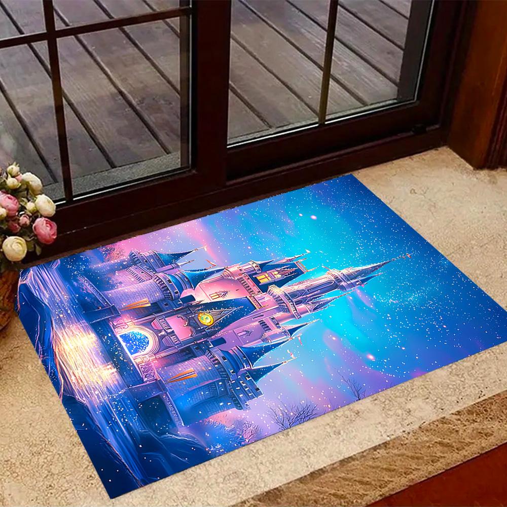 Frozen Olaf Cartoon Theme Non-Slip Rug - Made of Polyester, Suitable for Home Décor, Bedrooms, Living Rooms, Entryways, and Studios.