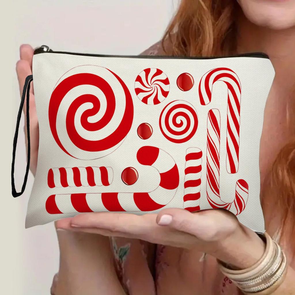 Christmas Candy Cosmetic Bag Women's Portable Storage Bag