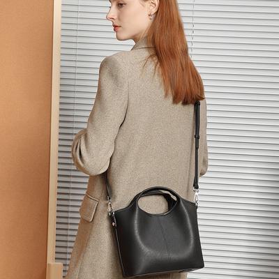 Premium Rindsleder Damen Tasche Vielseitige Schulter Messenger Bag Nischen Handtasche