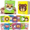 26 PCs Alphabet Flash Cards with Animal Masks Educational Learning Games ABC Learning Toys for Kids Preschool Kindergarten