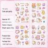 Yuezhen Gulu Cute Cartoon PET Die-Cut Journal Stickers for Kids