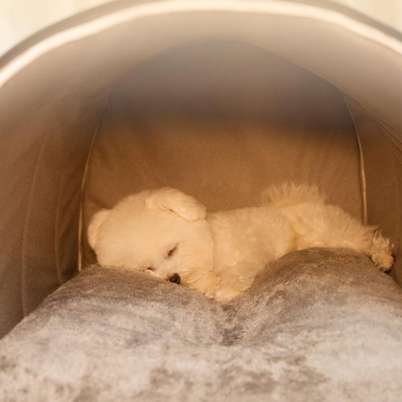 Herbst und Winter Hund Plain Stepp Tragbare Nest Katze Nest Kleine und Mittlere Hund Jurte Zwinger Haustier Geschlossen Verdickt Nest
