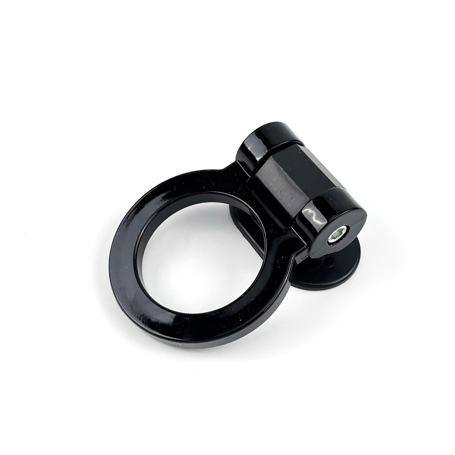 

Car Modification Trend Universal Decorative circular trailer hook ABS adhesive non-destructive trailer hook adjustable plastic trailer ring чёрный