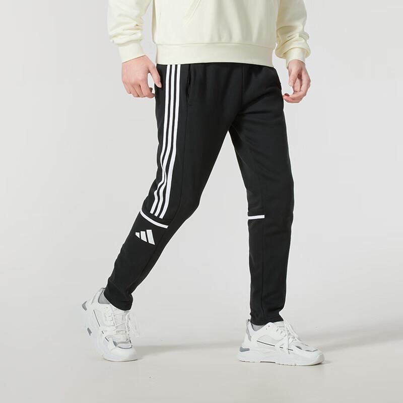 adidas Running Comfortable Warm Sports Casual Pants Men Bottoms Black JE2765