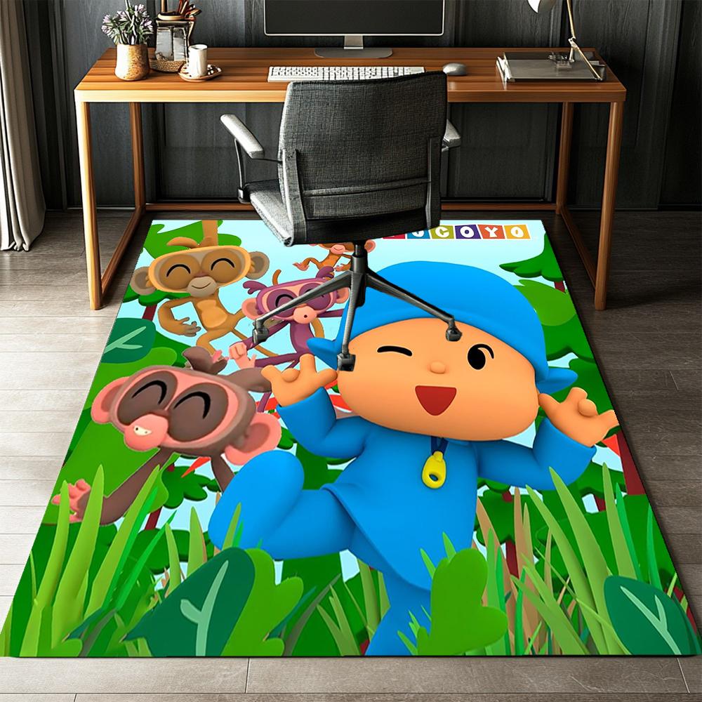 Pocoyo Printed Carpet,Rug,for Office Chair Living Room Bedroom Kitchen Room Decor Gifts.
