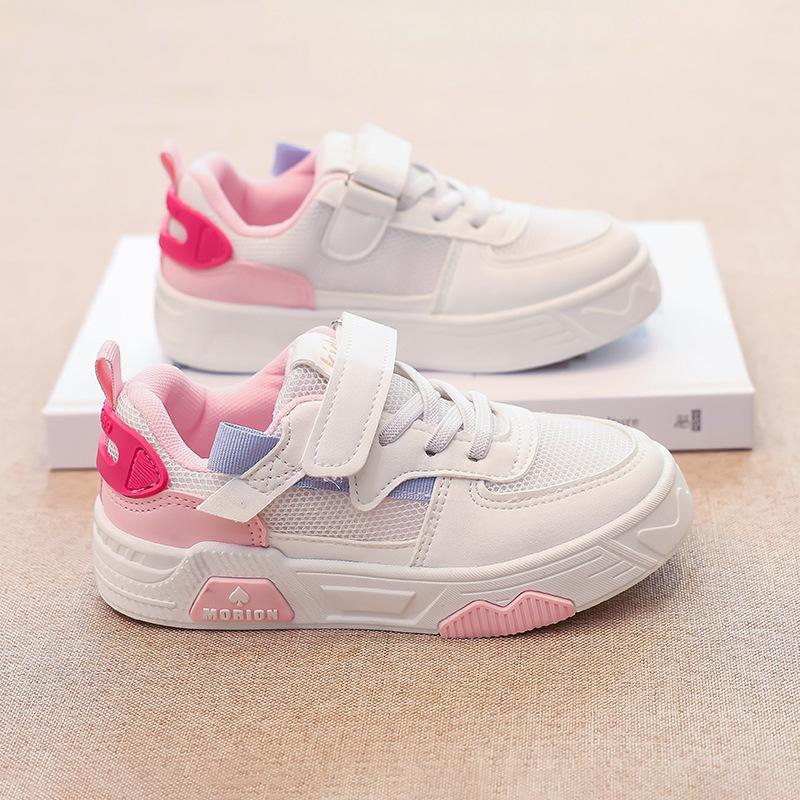 

Обувь для девочек 2025 осень новая детская обувь для скейтборда нескользящая дышащая осенняя спортивная обувь для мальчиков среднего и старшего возраста для отдыха 37 (inner length 23.6CM) розовый