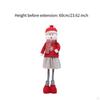 Christmas Figure with Movable Legs, Festive Ornament for Home Decor