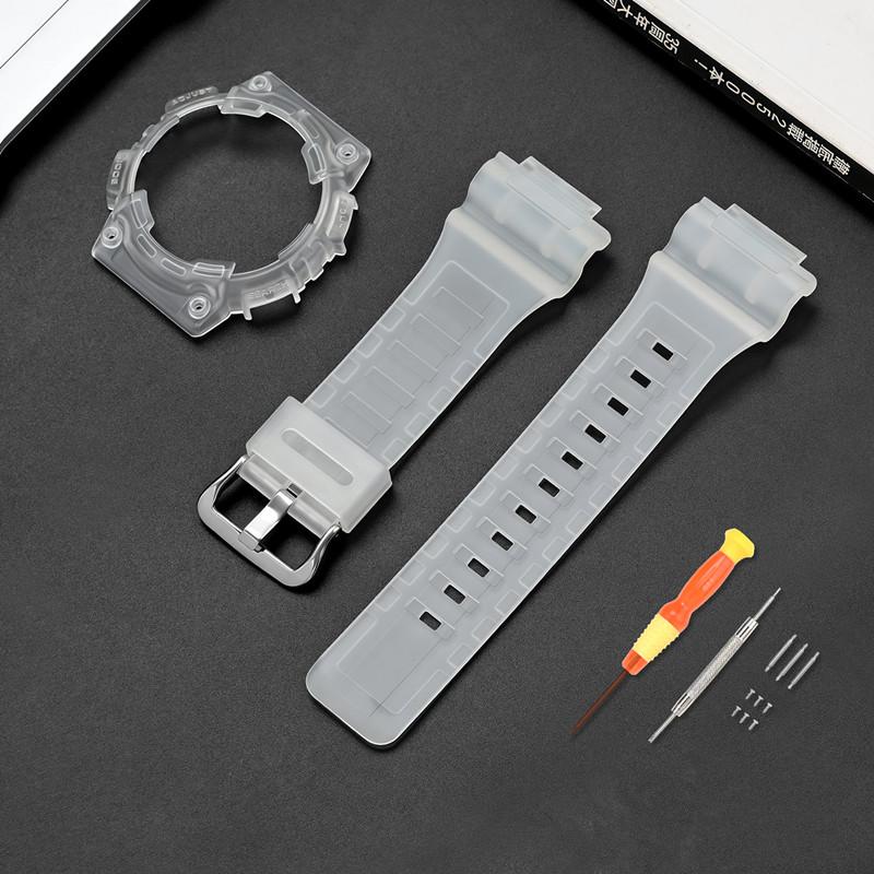 Reimveske for Casio G-Shock AQ-S810 Menn Kvinner Erstatning Matt Gummi Silikon Klokkereim Armbånd