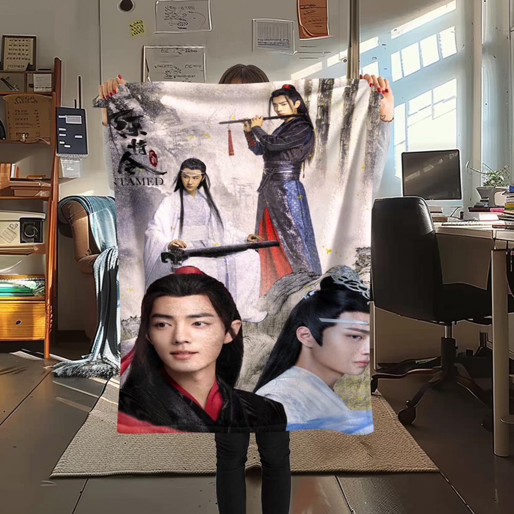 1Pc The Untamed Print Flannel Blanket, High quality Comfortable for All Seasons, Home Decor, Warmth and Comfort, Perfect for Christmas Gifts