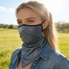 Sun Protection Guard Quick-Drying Fabric Ice Silk Face Guard with Elastic Ear