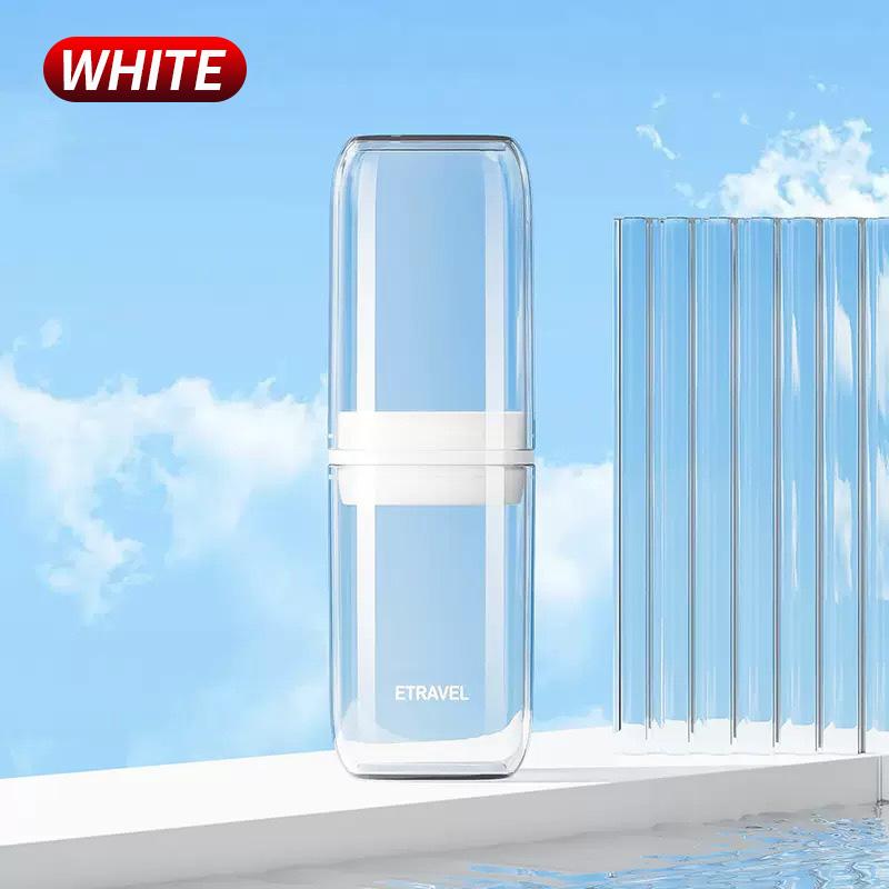 

Space-Saving Electric Toothbrush Travel Case Portable Toothpaste & Mouthwash Cup Holder for Daily Trip