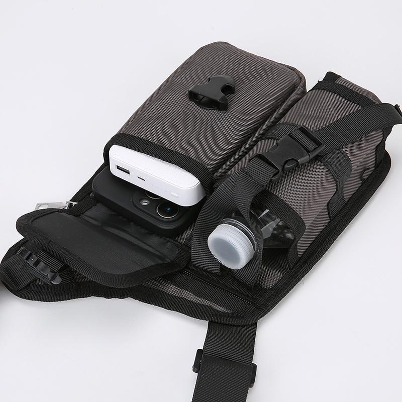 Men's Crossbody Bag Water Cup Bag Outdoor Travel Cycling Bag Water-Repellent Shoulder Bag