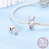 Copper Charms Animal Rabbit Dinosaur Cat Beads Fit Bracelet Making Woman Jewelry