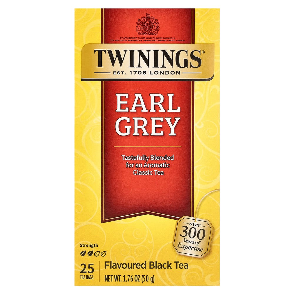 Twinings Earl Grey Black Tea Bags, 25 Count, 50g (1.76oz)