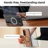 360 Rotating Magnetic Phone Case for Samsung Galaxy Z Fold 7 6 5 4 for Magsafe Wireless Charging Leather Hinge Protection Cover
