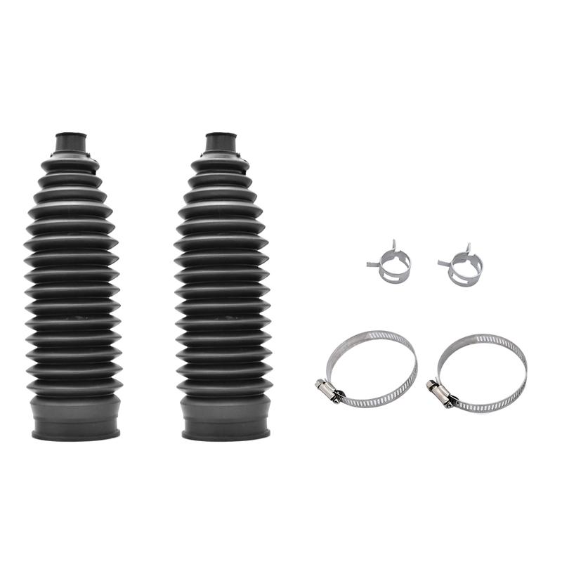 Universelles Silikon-Lenkgetriebe-Manschetten-Kit Links & Rechts Schwarz Silikon und Metall Automobilteile Zubehör