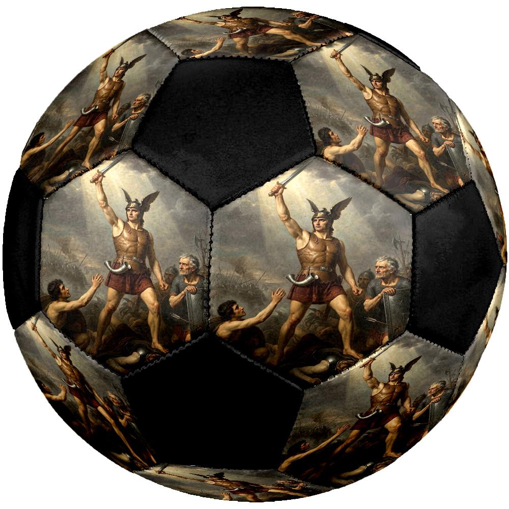 Heroes of Gaul Theme Size 5 Soccer Ball, Suitable for Both Indoor and Outdoor Matches, a Gift Suitable for Everyone.
