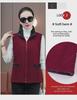 Middle-Aged Women's Fashion Velvet Stand Collar Vest: Slimming, Stylish, Loose Fit Zipper Cardigan for Spring and Autumn