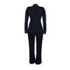 European & American Style Pearl Long Sleeve Slim Fit Stretch Suit Set