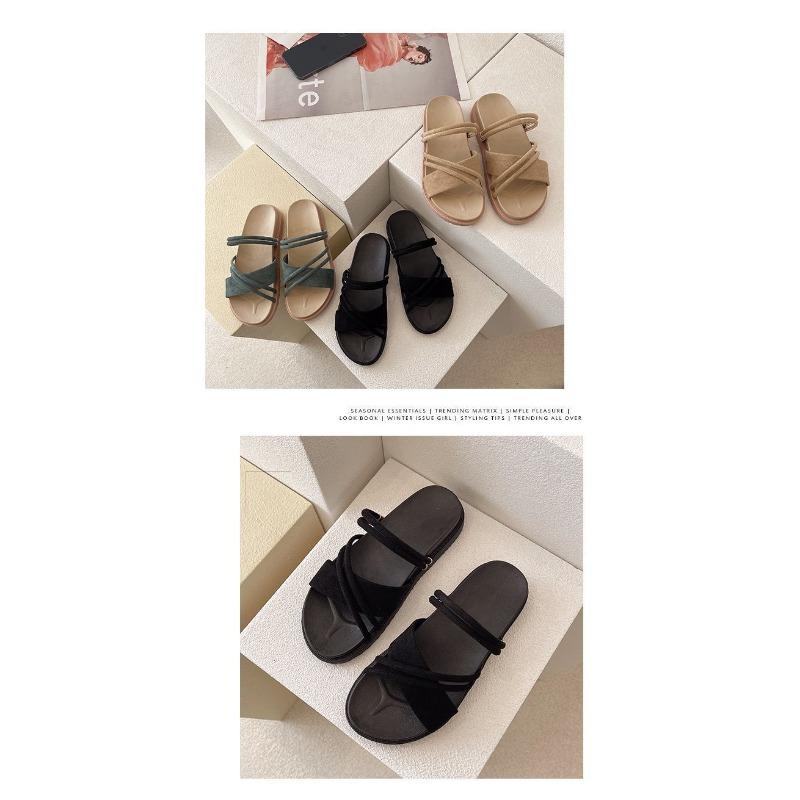 Two Wear Sandals Women Fairy Style Fashion Casual Flat Roman Shoes