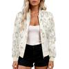 Women's Printed Patchwork Thin Fashion Jacket Casual Jacket Top