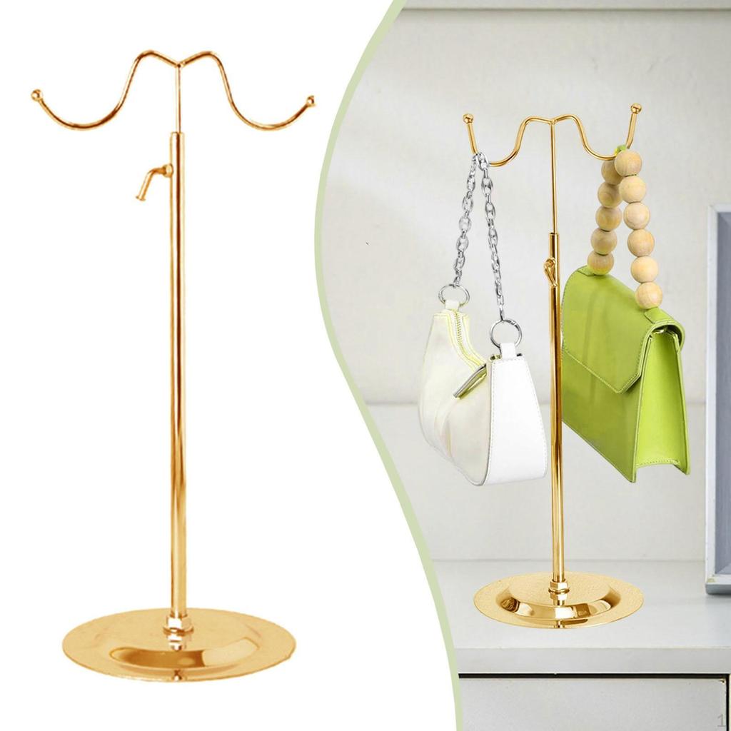 Purse Display Stand Adjustable Height for Boutique Exhibitions