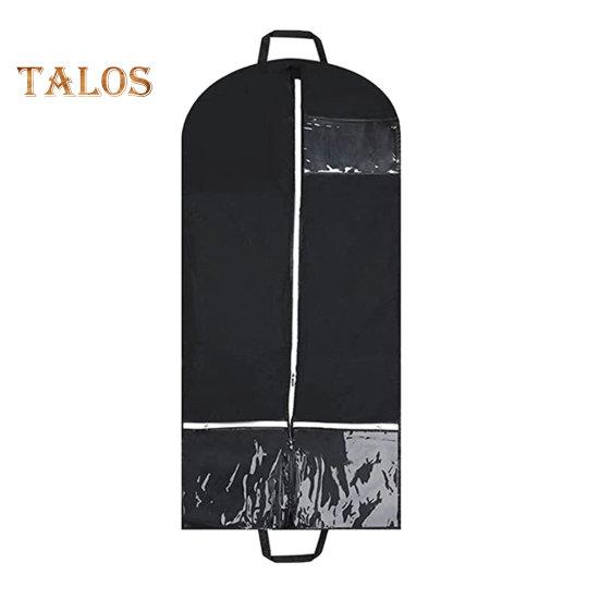 

Сверхмощная сумка для одежды, пылезащитная классическая рубашка, подвесная сумка с 2 карманами, ручками, органайзер для гардероба для дома чёрный