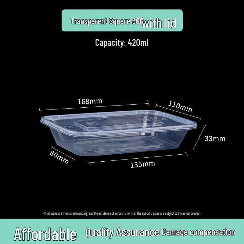 Disposable Round Takeaway Container with Lids