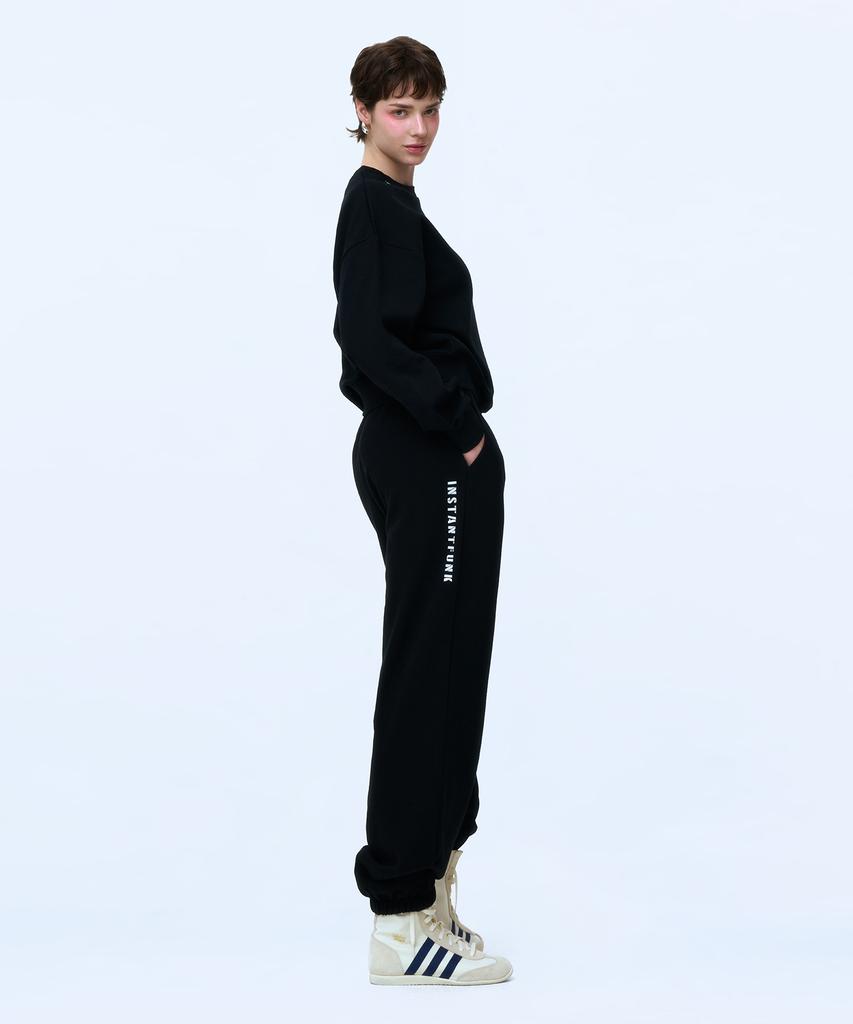 INSTANTFUNK Basic Logo Sweatpants - Black