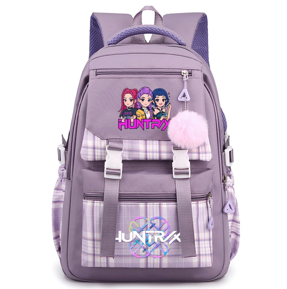 Cute Printed K-Pop Printed Large Capacity Backpack for Teenger Student Girl Boy Schoolbag Bookbag Kid Gift Women Waterproof Travel Bag Mochila