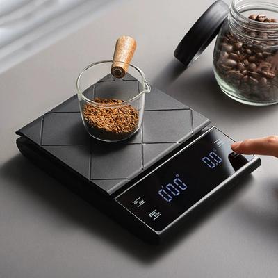Bilancia per Caffè da 3kg/0.1g con Timer Strumenti da Cucina Bilancia Digitale Multifunzione Bilancia per Pour Over Drip Espresso Display LCD
