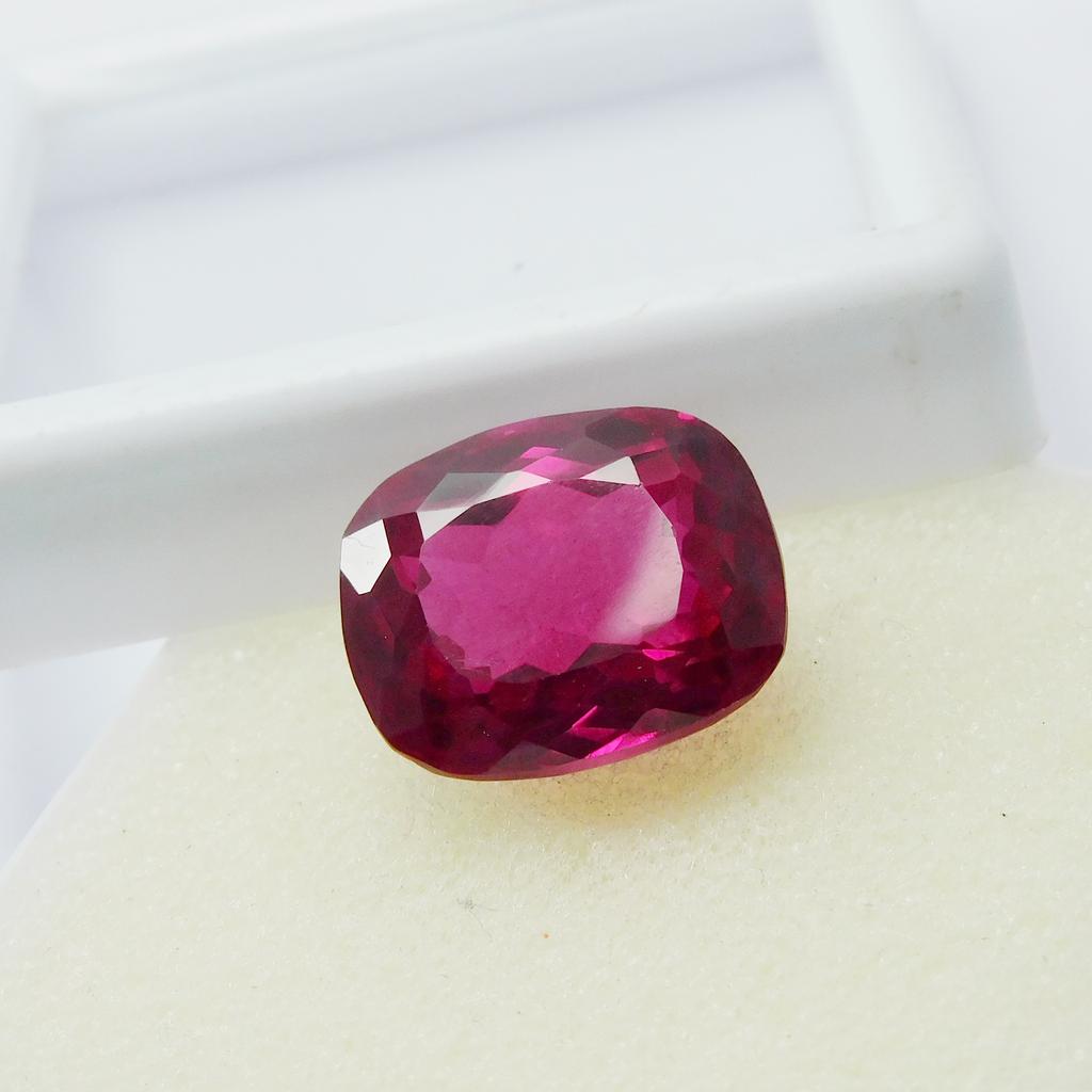 Natural Pink Ruby Loose Gemstone 15.3 Ct Cushion Cut for Ring for Jewelry Making and Gem Collections