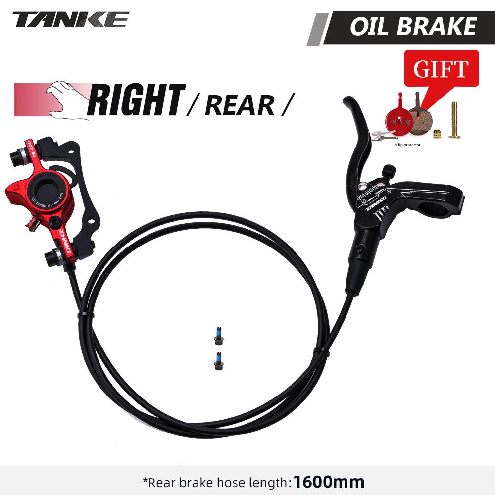 TANKE MTB Hydraulic Disc Brake Set 160mm Oil Pressure CNC Caliper Clamp Front Rear A/B-Pillar Handle Bicycle Upgrade Parts