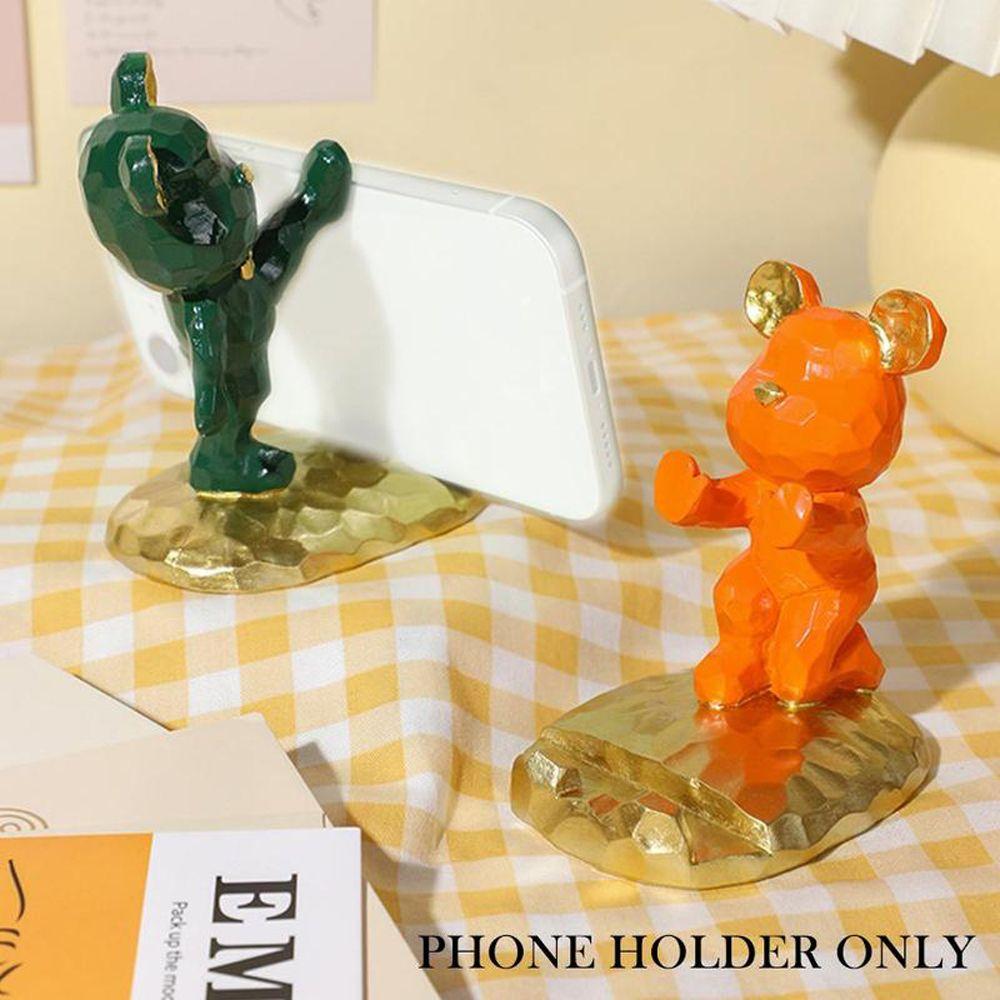 Gift Desk Ornaments Home Decoration Mobile Phone Stand Storage Holders Phone Holder Bear Sculpture