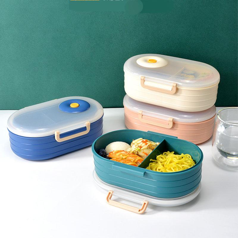 Portable Japanese Lunch Box School Microwavable Plastic Bento Box for Children Kids Student Hermetic  Leakproof Food Containers