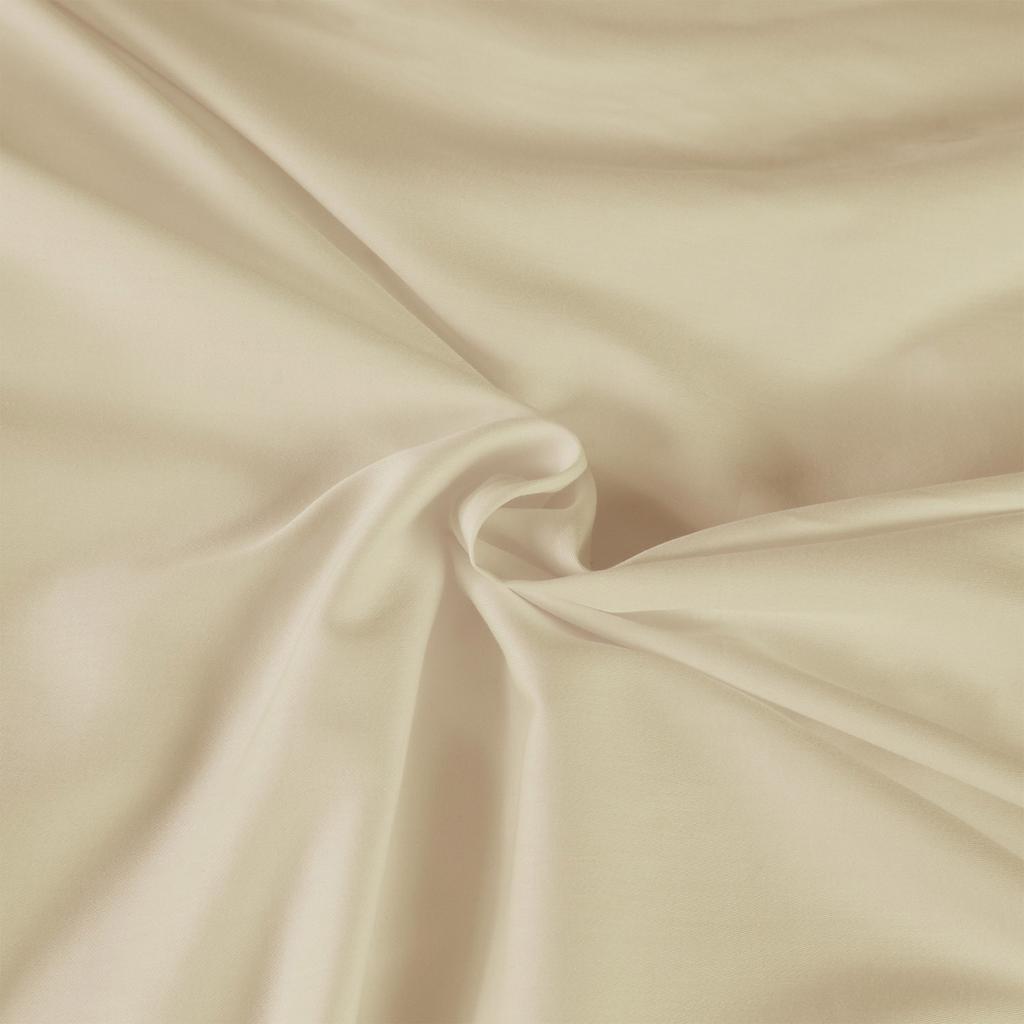 Cotton bedding 140x200 natural fabric satin weave smooth CREAM