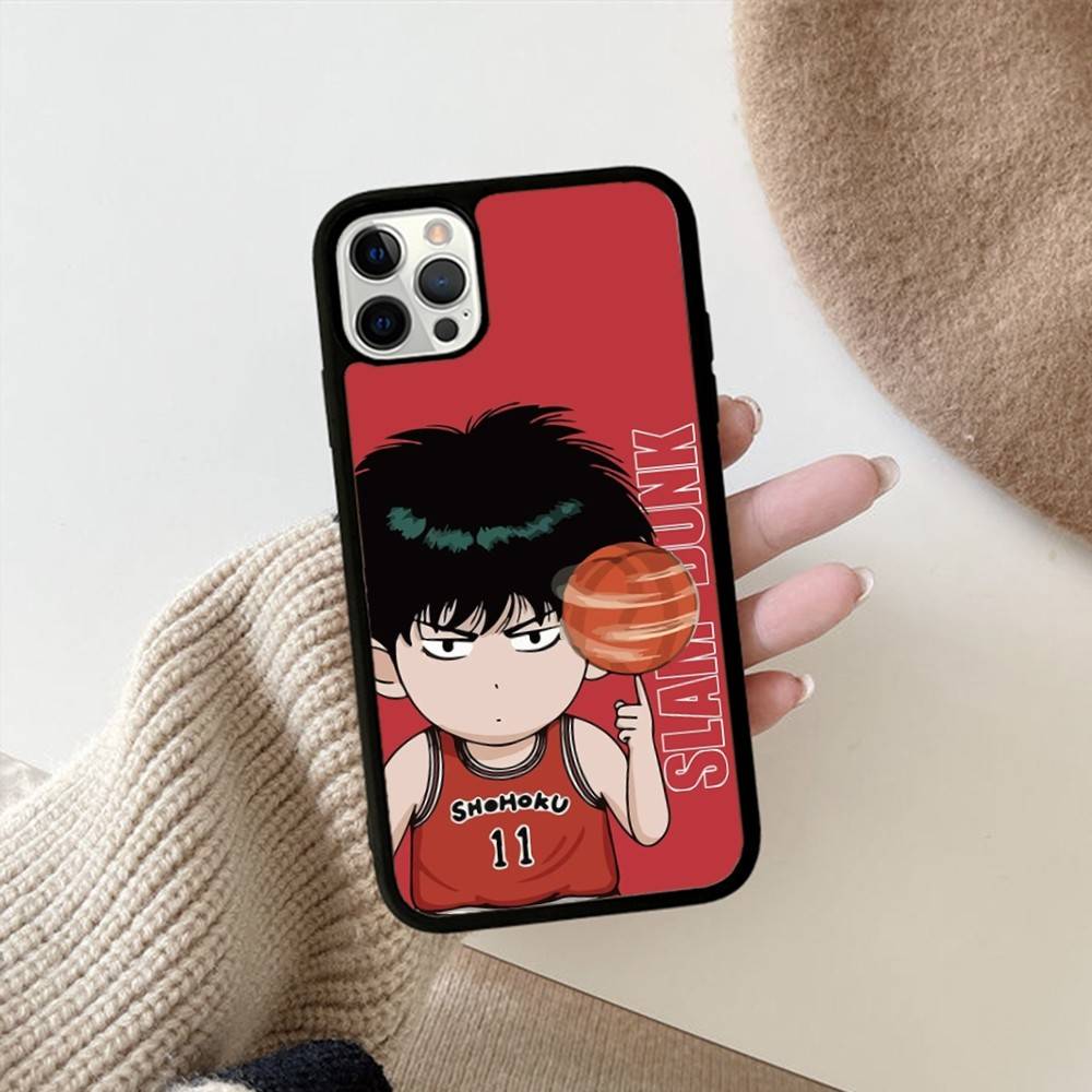 

Lovely Anime S-Slam D-Dunk For IPhone 17 16 15 14 13 Pro 12 11 Pro Max Hard PC+TPU Phone Cases Back Cover iPhone 16 plus