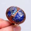 Ovaler Natürlicher Lapislazuli Kupfer Elektrogeformter Versprechen Neuer Ewigkeitsring Schmuck V-54